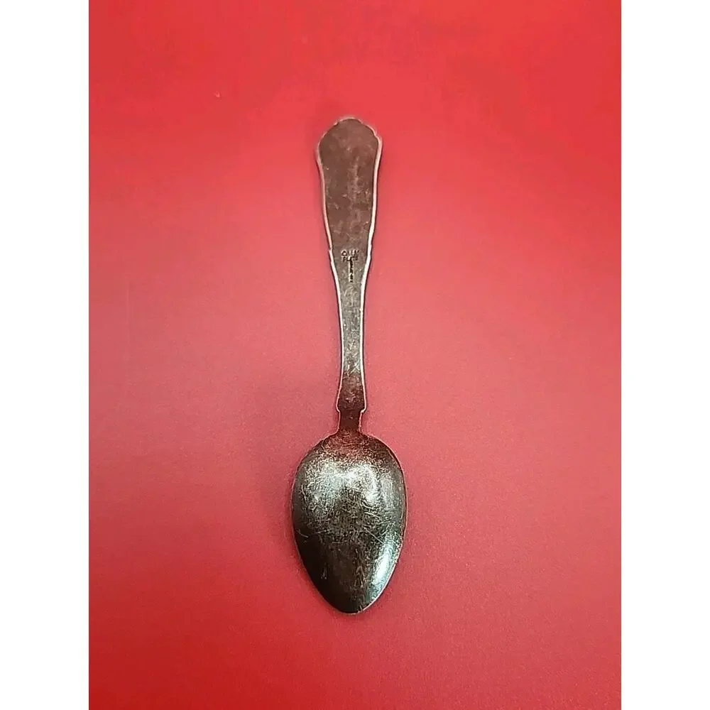 Vtg Moorhead State College MN 1887 Collector Teaspoon OVM Plate Denmark Souvenir
